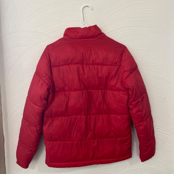 Old navy XS red womens full zip jacket coat puffer bubble jacket - Picture 3 of 10